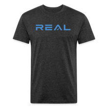 Load image into Gallery viewer, Fitted Cotton/Poly T-Shirt by Next Level - heather black
