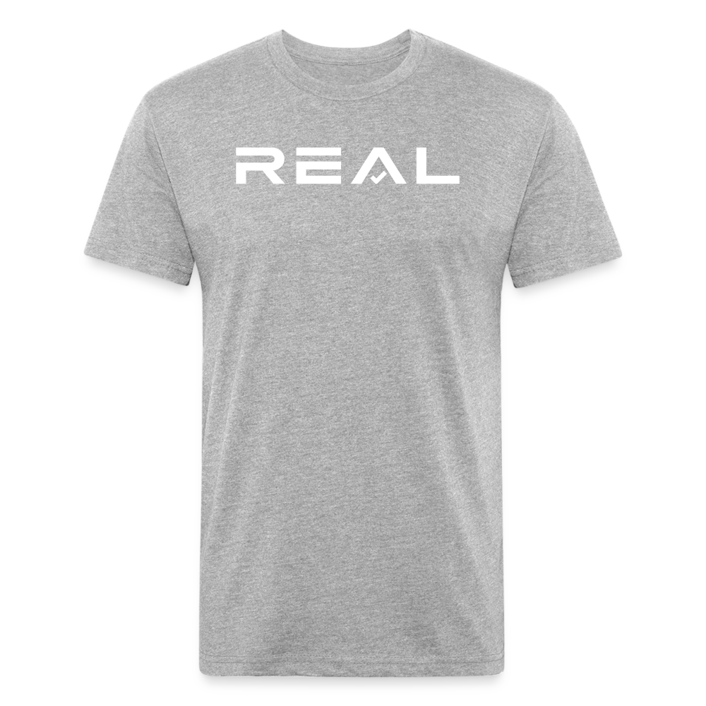 White Logo - heather gray