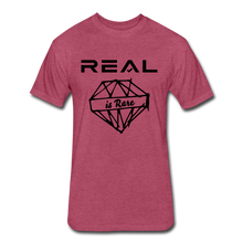 Load image into Gallery viewer, Men's 'Real is Rare' BL Tee - heather burgundy