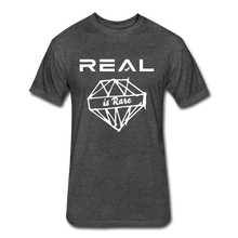 Load image into Gallery viewer, Fitted Cotton/Poly T-Shirt by Next Level - heather black