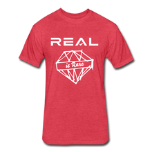 Load image into Gallery viewer, Fitted Cotton/Poly T-Shirt by Next Level - heather red