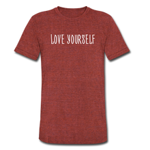 Load image into Gallery viewer, Love yourself Tee - heather cranberry