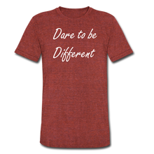 Load image into Gallery viewer, Be different Tee - heather cranberry