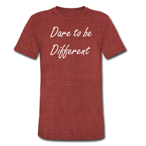 Be different Tee - heather cranberry