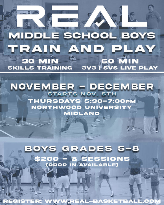Winter Train & Play League, Middle School Boys (Grades 5-8)