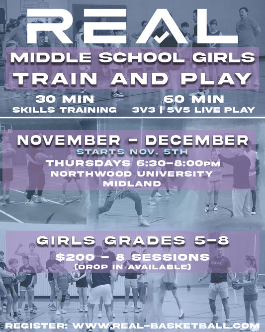 Winter Train & Play League, Middle School Girls (Grades 5-8)