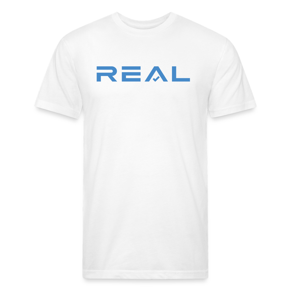 Fitted Cotton/Poly T-Shirt by Next Level - white