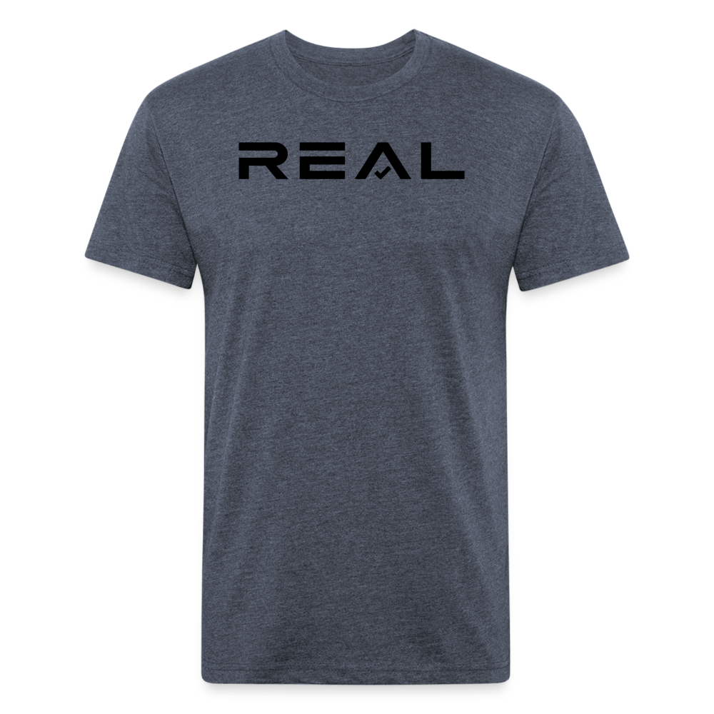 Black Logo - heather navy