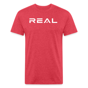 White Logo - heather red