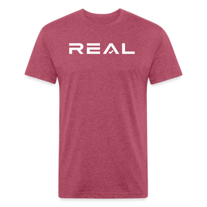 White Logo - heather burgundy