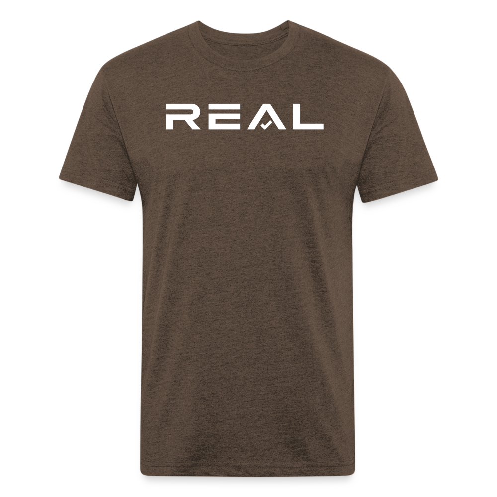 White Logo - heather espresso
