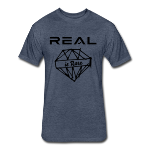 Men's 'Real is Rare' BL Tee - heather navy