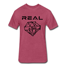 Load image into Gallery viewer, Men&#39;s &#39;Real is Rare&#39; BL Tee - heather burgundy
