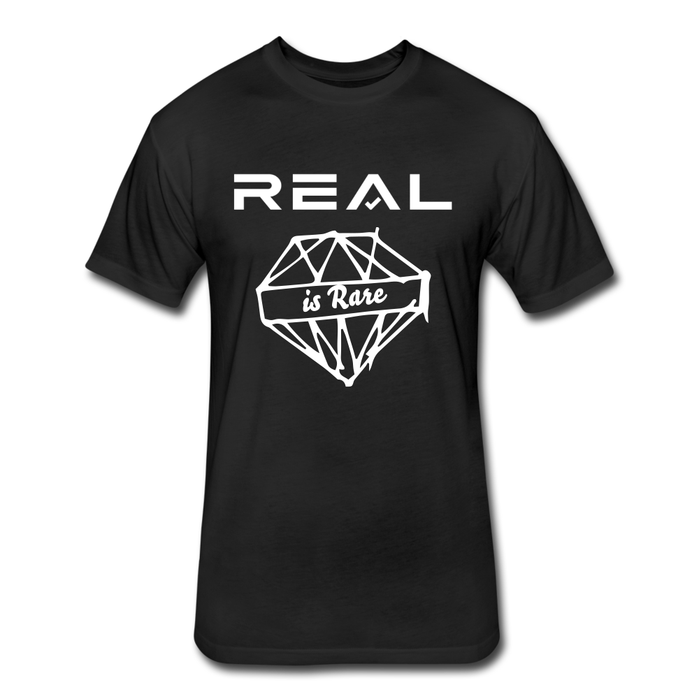 Fitted Cotton/Poly T-Shirt by Next Level - black