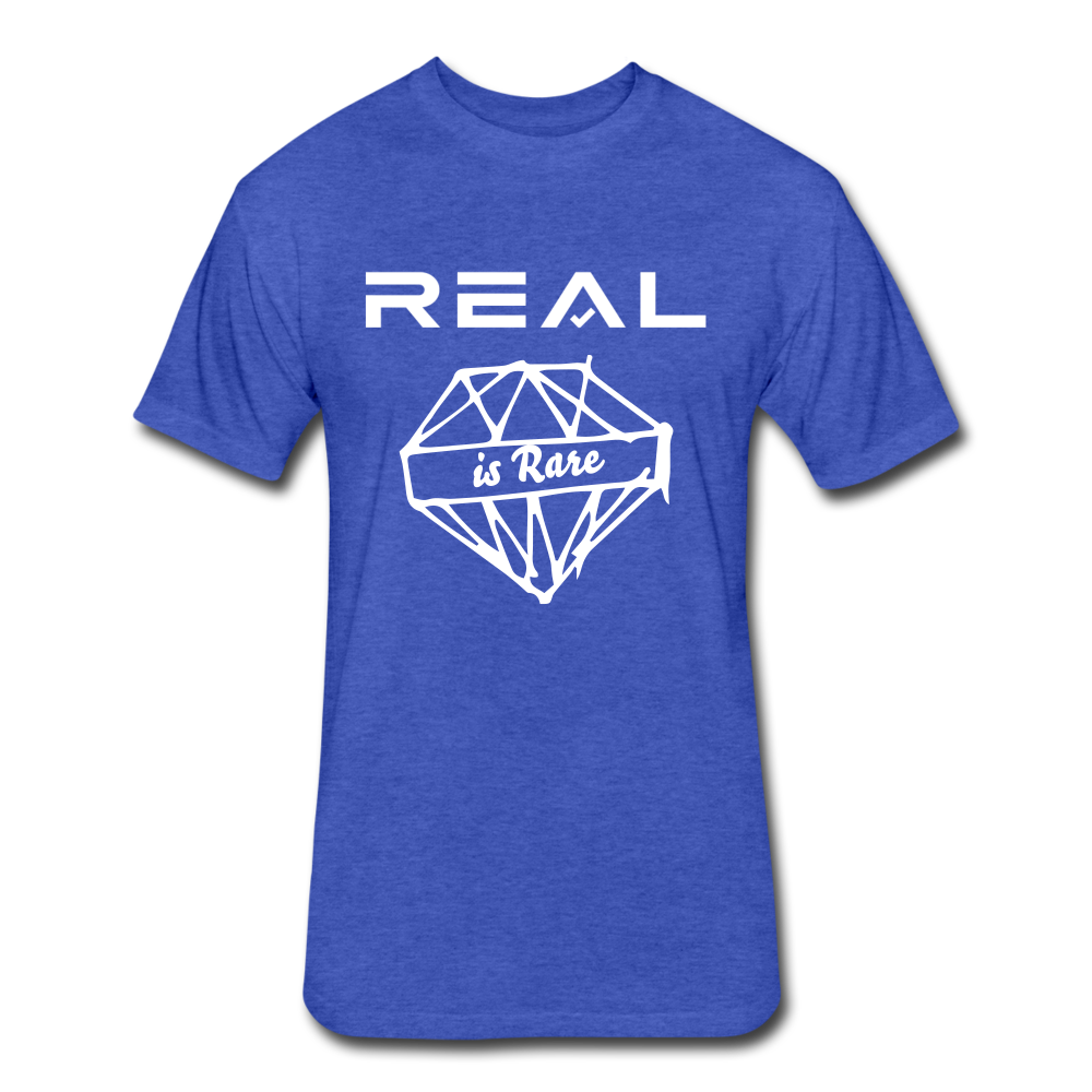 Fitted Cotton/Poly T-Shirt by Next Level - heather royal