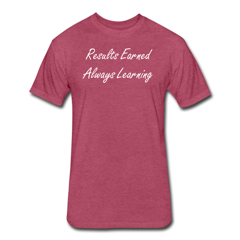 Learning tee - heather burgundy