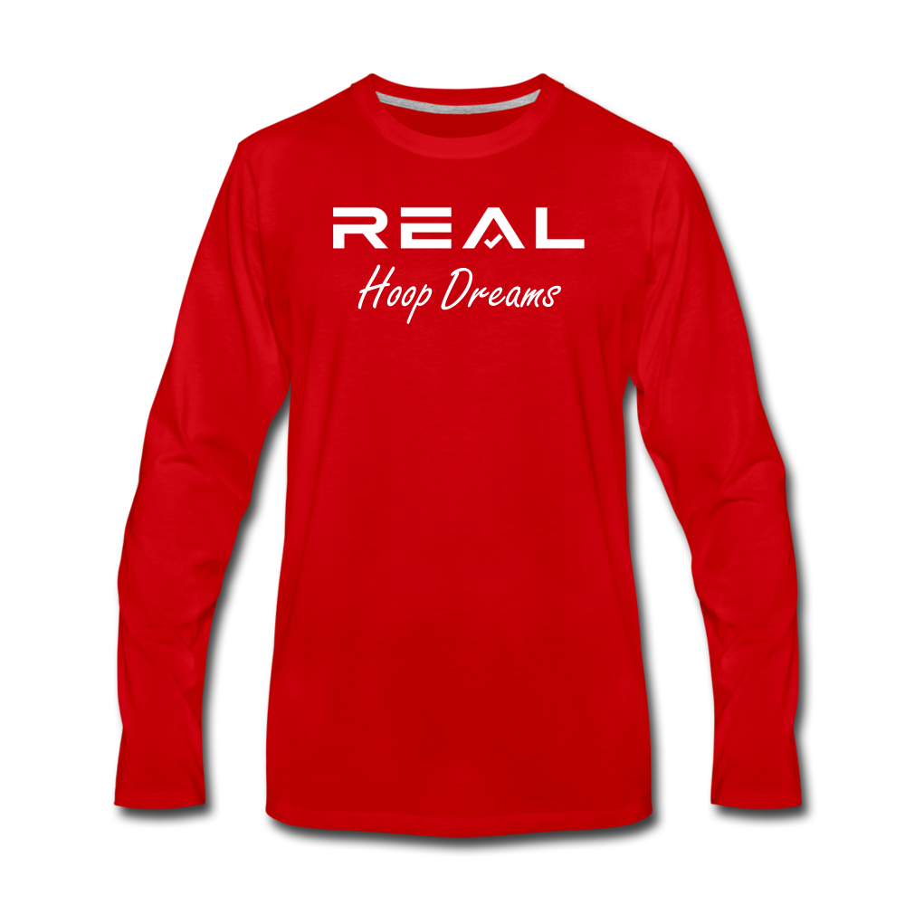 Long Sleeve Hoop Dreams - red