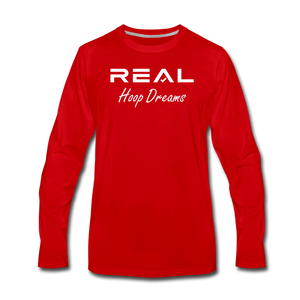 Long Sleeve Hoop Dreams - red