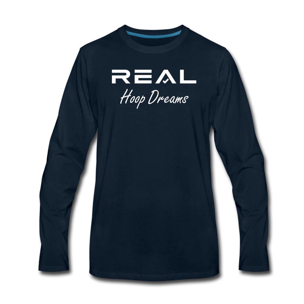 Long Sleeve Hoop Dreams - deep navy