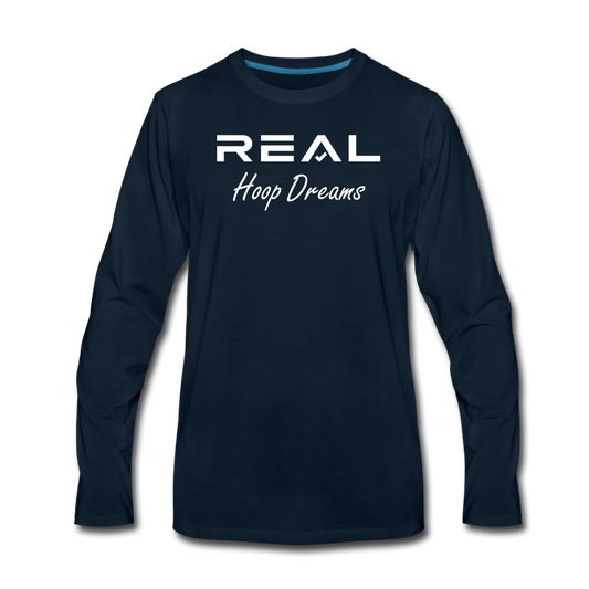 Long Sleeve Hoop Dreams - deep navy