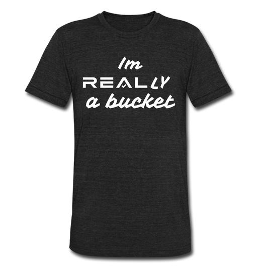 Bucket script tee - heather black