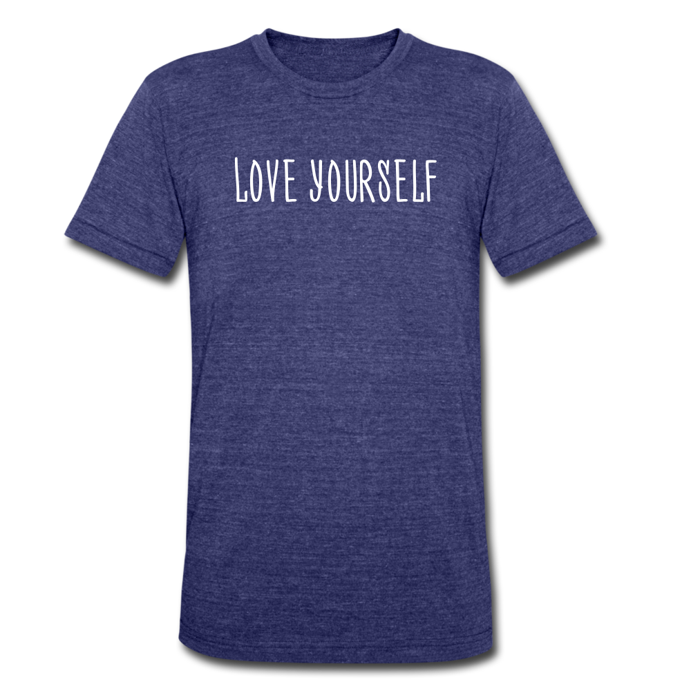 Love yourself Tee - heather indigo