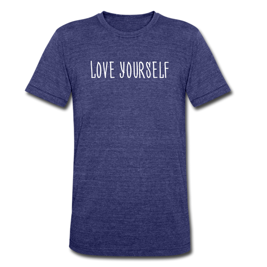 Love yourself Tee - heather indigo