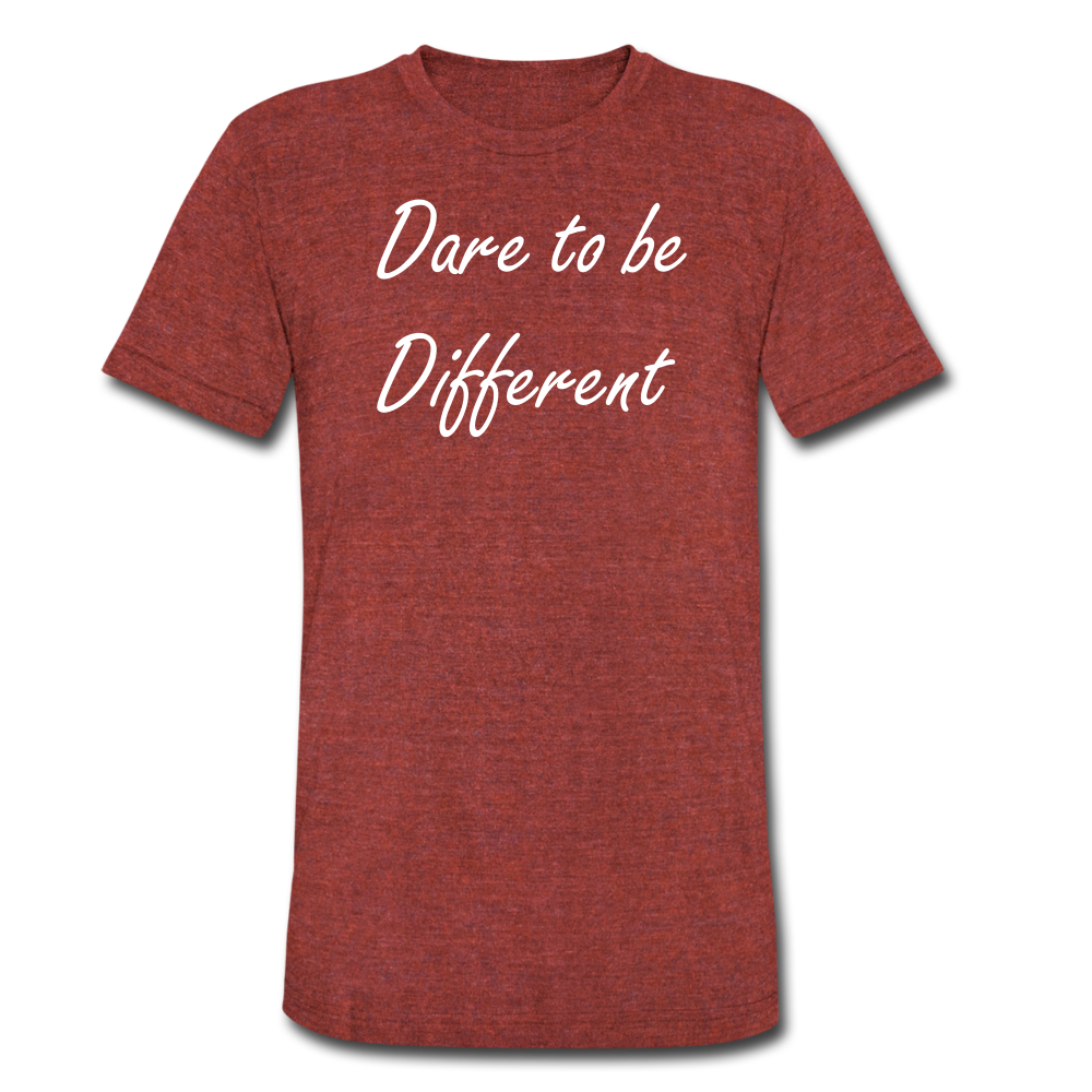Be different Tee - heather cranberry