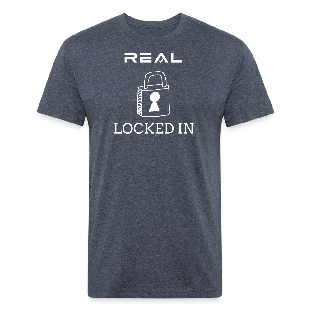 Locked In Tee - heather navy