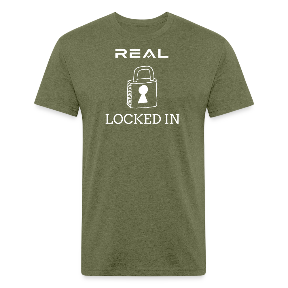 Locked In Tee - heather military green